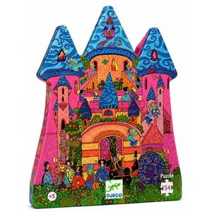Djeco Silhouette Fairy Castle 54 Piece Jigsaw Puzzle Chateau Feerique 07246